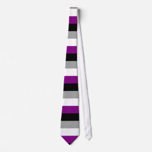Cravate Drapeau de fierté d'Asexuality