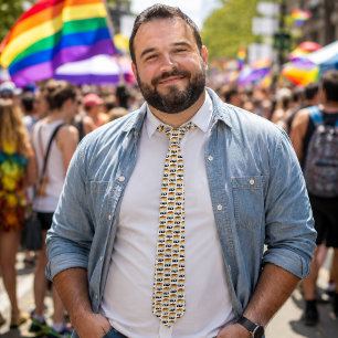 Cravate Drapeau de fierté de Gay Bear coloré
