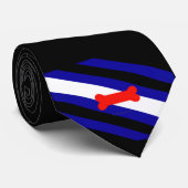 Cravate Drapeau de fierté de jeu de chiots de SlipperyJoe  (Roulé)