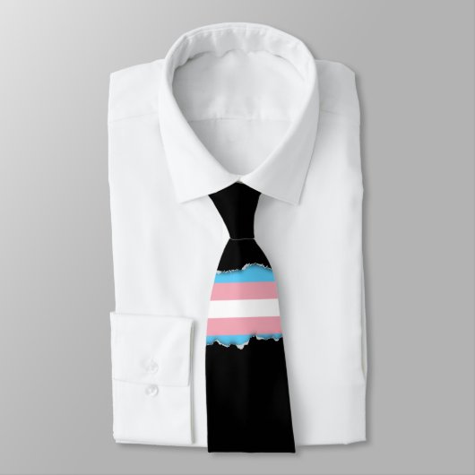 Cravate Drapeau de fierté de transsexuel (Attaché)