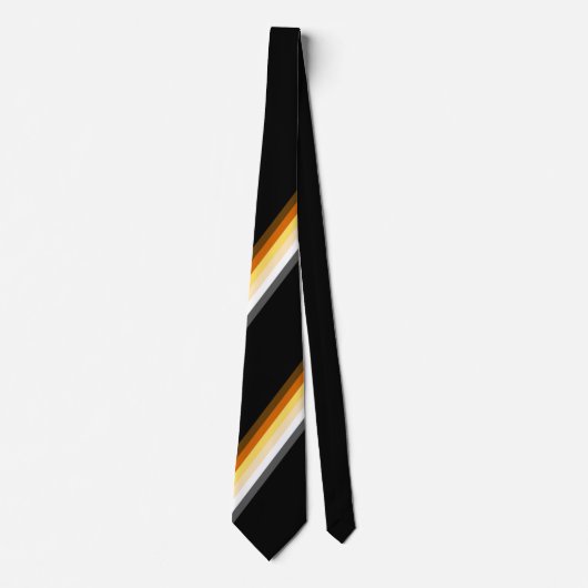 Cravate Drapeau de fierté des ours masculin et élégant (Devant)