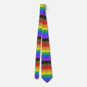Cravate Drapeau de fierté gay inclusif SlipperyJoe's à tex (Dos)