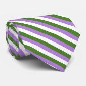 Cravate Drapeau de fierté genderqueer (Roulé)