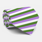 Cravate Drapeau de fierté genderqueer (Roulé)