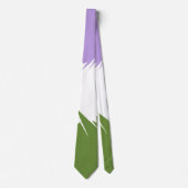 Cravate Drapeau de fierté Genderqueer abstrait ZigZag épic (Devant)