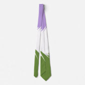 Cravate Drapeau de fierté Genderqueer abstrait ZigZag épic (Dos)