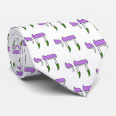 Cravate Drapeau de fierté genderqueer Chai (Roulé)