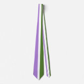 Cravate Drapeau de fierté genderqueer de SlipperyJoe lavan (Devant)