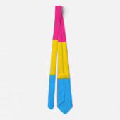 Cravate Drapeau de fierté pansexuelle (Dos)