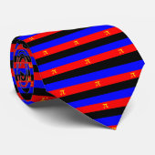 Cravate Drapeau de fierté polyamoureux (Roulé)