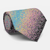 Cravate Drapeau de fierté polygender pixelisé funky tripan (Roulé)
