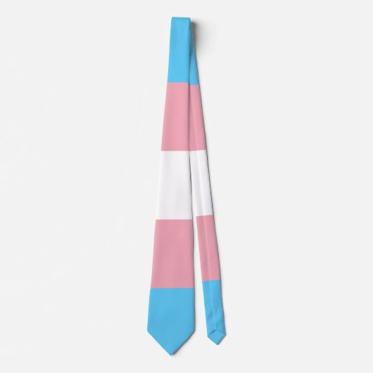 Cravate Drapeau de fierté transgenre (Devant)