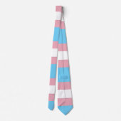 Cravate Drapeau de fierté transgenre de SlipperyJoe divers (Dos)