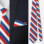 Cravate Drapeau de France personnalisé<br><div class="desc">Couvercle du drapeau français personnalisé.</div>