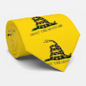 Cravate Drapeau de Gadsden - ne marchez pas sur moi (Roulé)