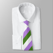 Cravate Drapeau de Genderqueer (Attaché)
