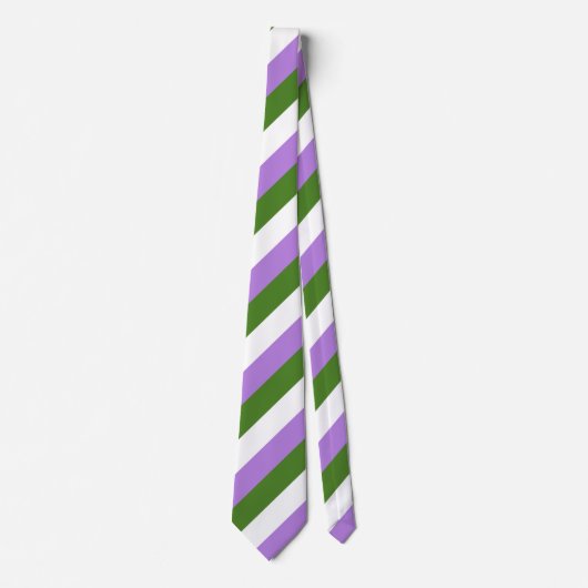 Cravate Drapeau de Genderqueer (Devant)