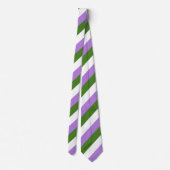 Cravate Drapeau de Genderqueer (Dos)