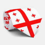 Cravate Drapeau de Géorgie (Roulé)
