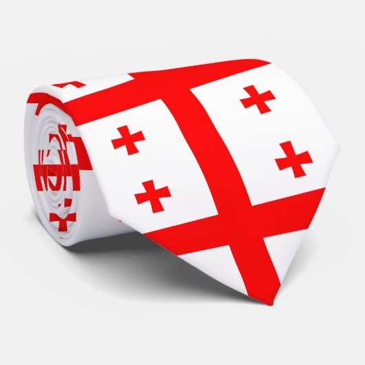 Cravate Drapeau de Géorgie (Roulé)