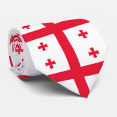 Cravate Drapeau de Géorgie (Roulé)