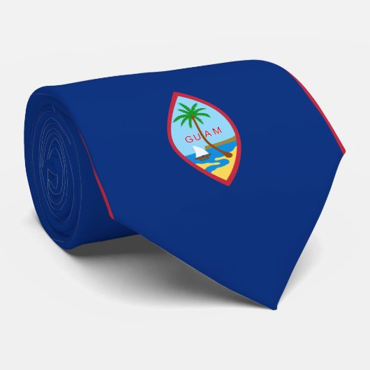 Cravate Drapeau de Guam (Roulé)