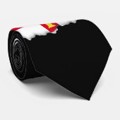 Cravate Drapeau de Guernesey (Roulé)