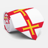 Cravate Drapeau de Guernesey (Roulé)