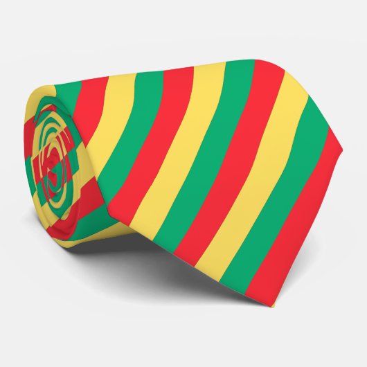 Cravate Drapeau de Guinée (Roulé)