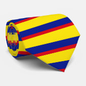 Cravate Drapeau de haute qualité de la Colombie (Roulé)
