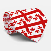Cravate Drapeau de haute qualité de la Géorgie (Roulé)