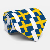 Cravate Drapeau de haute qualité de la Suède (Roulé)