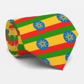 Cravate Drapeau de haute qualité de l'Ethiopie (Roulé)