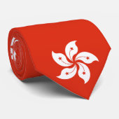 Cravate Drapeau de Hong Kong (Roulé)