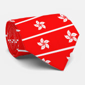 Cravate Drapeau de Hong Kong (Roulé)