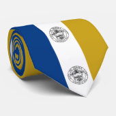 Cravate Drapeau de Jersey City (New Jersey) (Roulé)