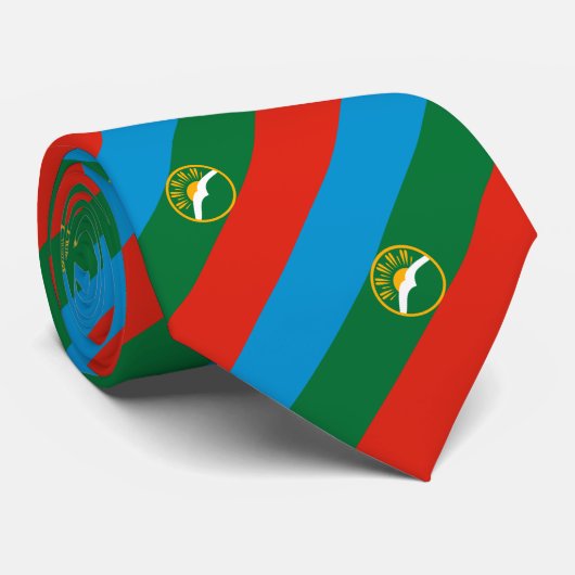 Cravate Drapeau de Karatchaïevo-Tcherkessie (Roulé)