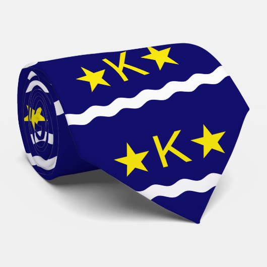 Cravate Drapeau de Kinshasa, Congo (Roulé)