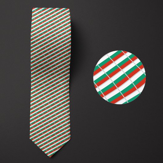 Cravate Drapeau de la Bulgarie Motif