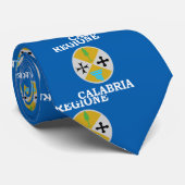 Cravate Drapeau de la Calabre, Italie (Roulé)