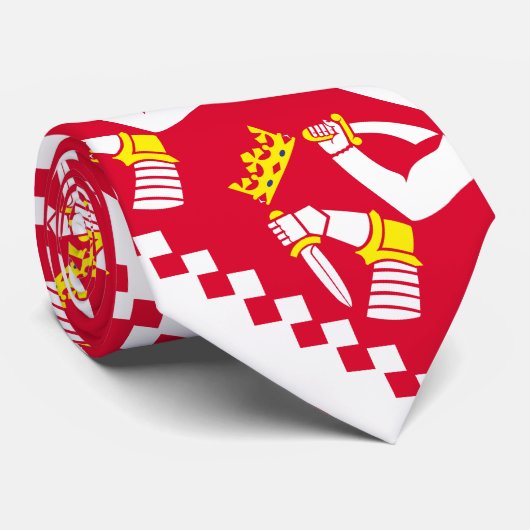 Cravate Drapeau de la Carélie du Nord (Roulé)