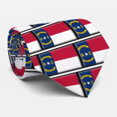 Cravate Drapeau de la Caroline du Nord (Roulé)