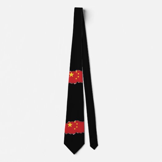 Cravate Drapeau de la Chine (Devant)