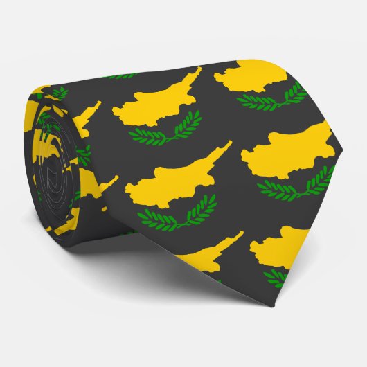 Cravate Drapeau de la Chypre (Roulé)
