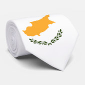 Cravate Drapeau de la Chypre (Roulé)