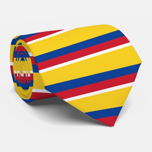 Cravate Drapeau de la Colombie (Roulé)