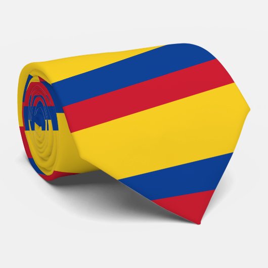 Cravate Drapeau de la Colombie (Roulé)