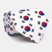 Cravate Drapeau de la Corée du Sud (Roulé)