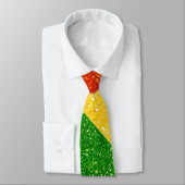 Cravate Drapeau de la Fierté arc-en-ciel LGBT Parties scin (Attaché)