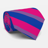 Cravate Drapeau de la fierté bisexuelle (Roulé)